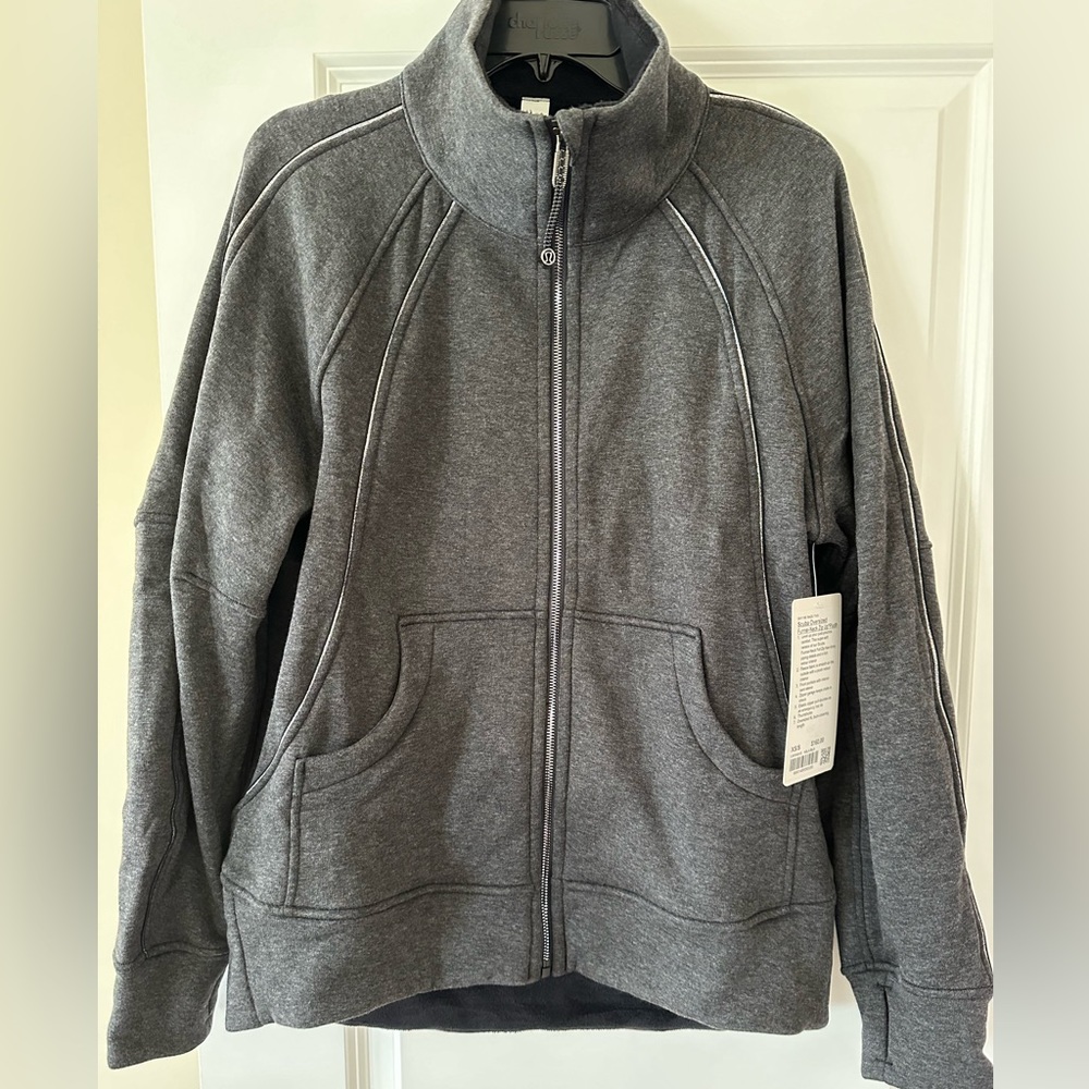 NWT Lululemon Scuba oversized funnel neck zip up